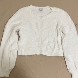 Sunday Best Textured White Cardigan